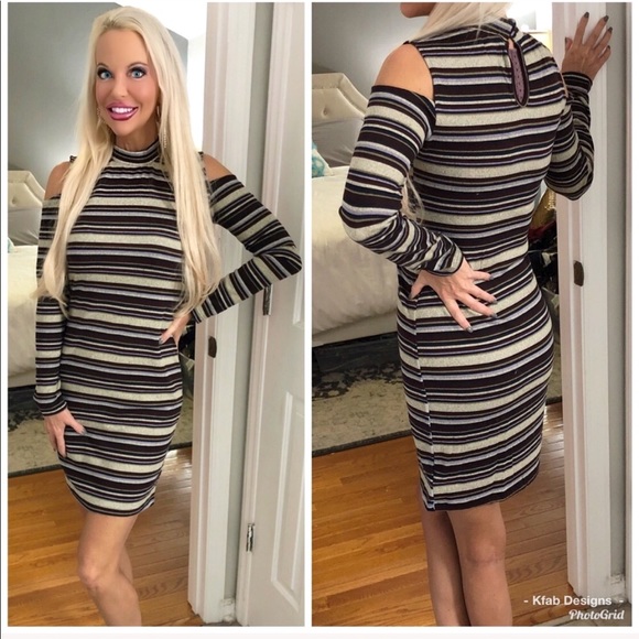 ❤️LAST 1! Transition Ribbed Cold Shoulder Dress! - Picture 7 of 7